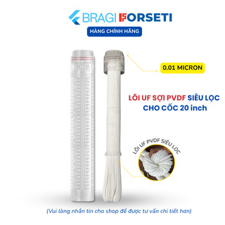  Lõi Lọc UF sợi PVDF cho Cốc 20 inch lọc tới 99.9% vi khuẩn giúp nước trong và sạch hơn 