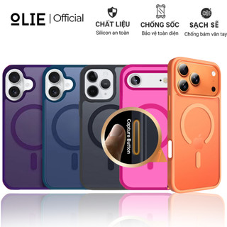  Ốp lưng OIie cho iPhone 17 Air 17 Pro max nhám từ tính chống sốc camera button Matte Magnetic 
