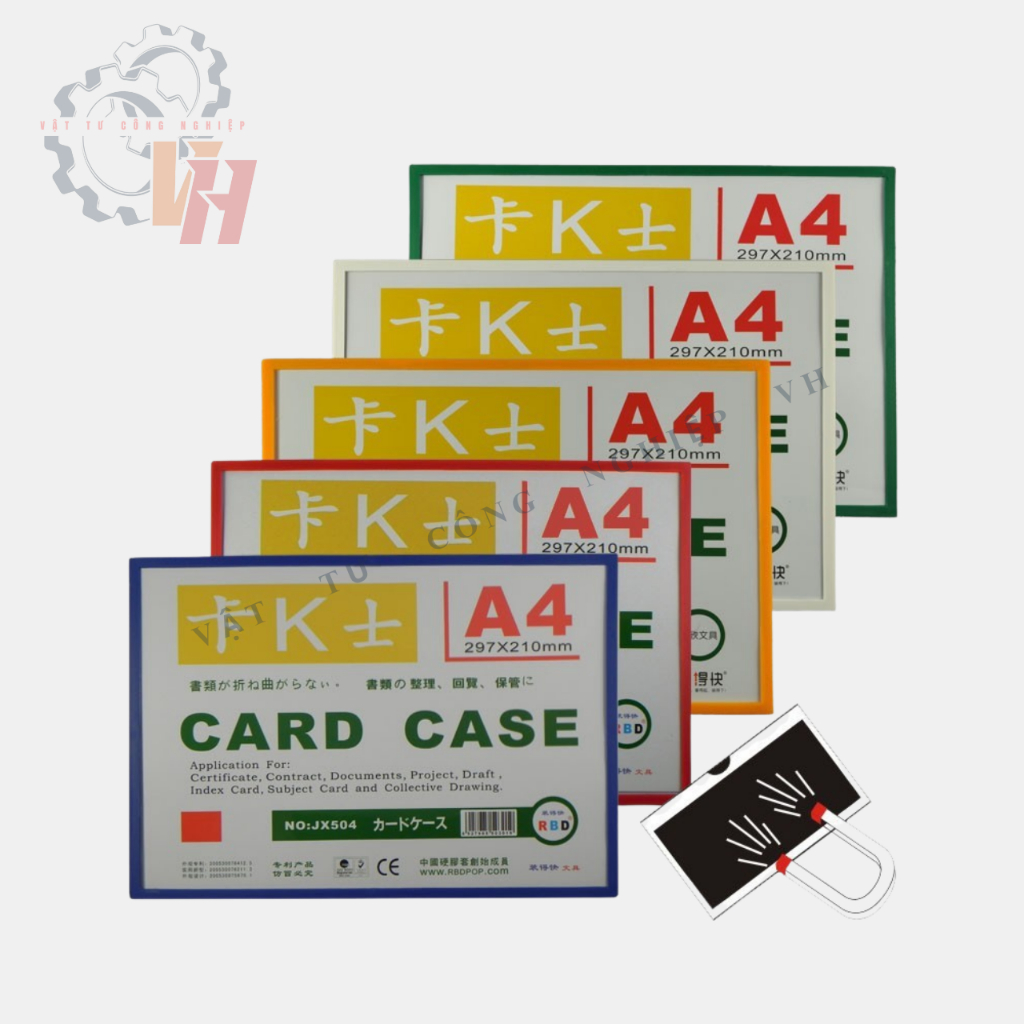 Card Case nam châm A4 – Túi đựng tài liệu A4 hít nam châm, hiển thị thông tin
