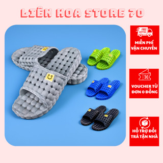  Dép lỗ mặt cười đi trong nhà siêu êm hàng loại 1 Dép mang trong nhà chống trượt Dép nhà vệ sinh 