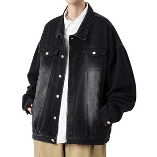 Áo khoác jean xước nhẹ bụi bặm