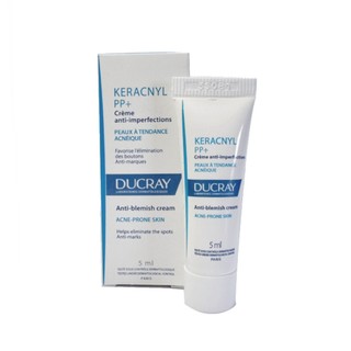   GIFT 2 - KEM MỤN PP+  Kem dưỡng giảm mụn Ducray KERACNYL PP+ cream 5ml giúp giảm mụn mờ thâm do mụn 
