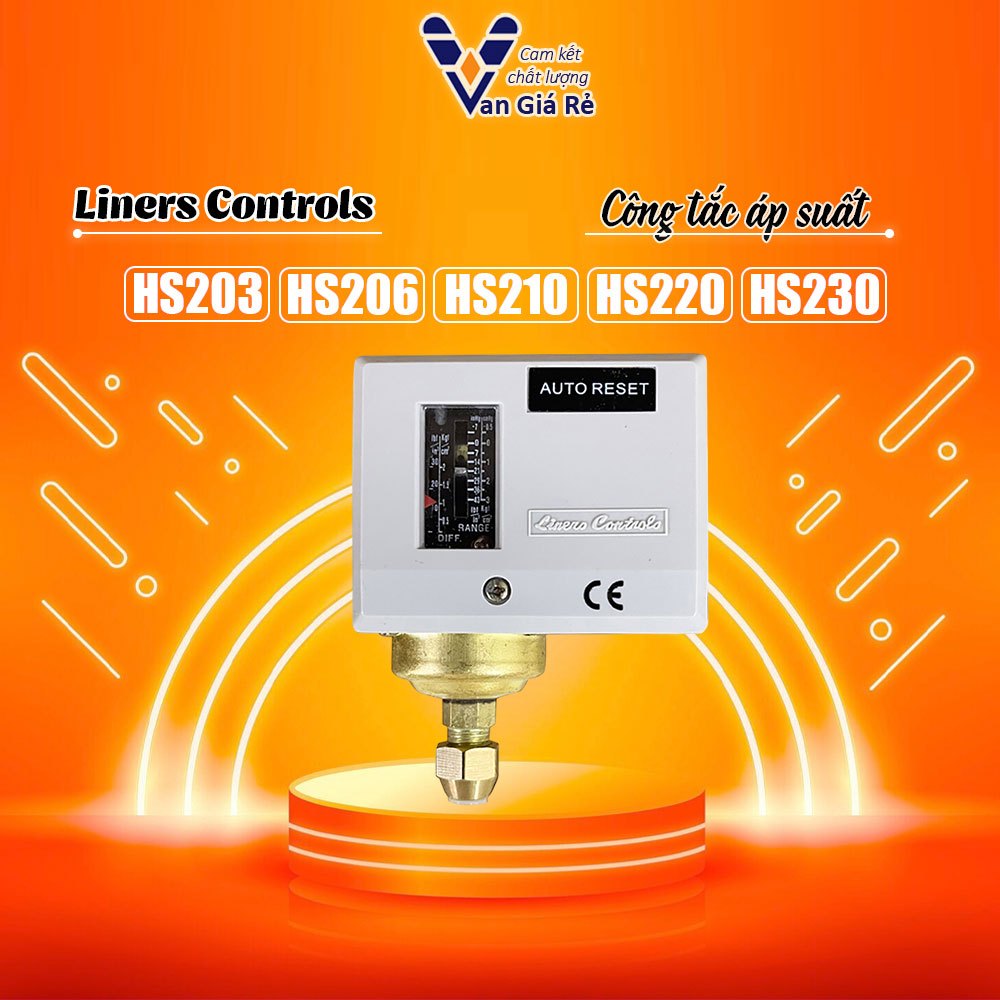 Công tắc áp suất Hàn Quốc Liners Control HS203 HS206 HS210 HS220 HS230 – CHUẨN CÔNG NGHIỆP, ĐỘ BỀN C