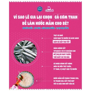 Nước mắm ăn dặm Lê Gia cho bé 60ml