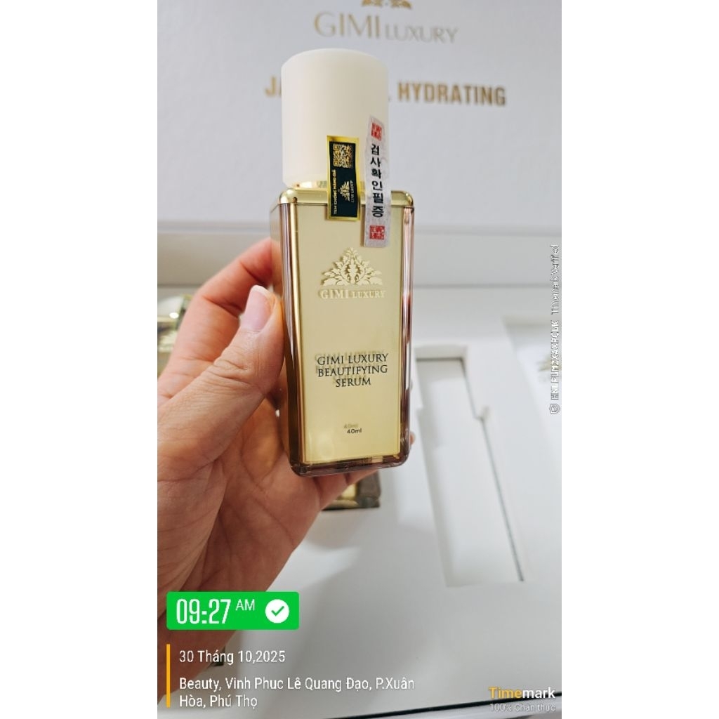 Nước Hoa Hồng GOLD GIMI BEAUTIFYING SERUM 40ml Dưỡng Trắng Nâng Cơ Căng Bóng  Cân Bằng Da Cao Cấp