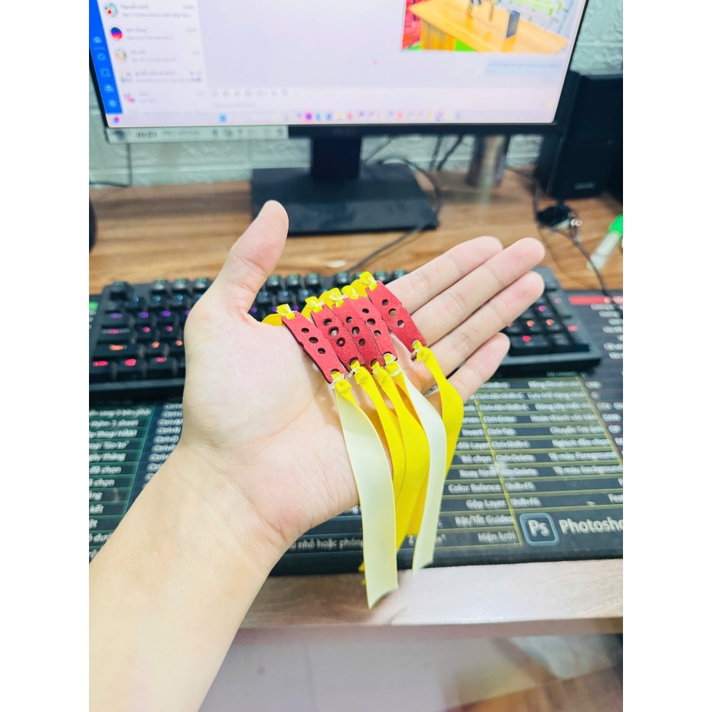 10 dây adam vàng-trắng 0,65