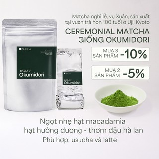   TÚI REFILL 30GR 100GR   Bột Matcha INUCHA  Giống OKUMIDORI  | Ceremonial Grade | Vụ Xuân 2025| Thu hoạch tại Uji Kyoto 
