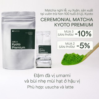   TÚI 30GR REFILL  100GR  Bột Matcha INUCHA KYOTO PREMIUM 2.0 | Ceremonial Grade | Xuân 2025 | Thu hoạch tại Uji Kyoto 