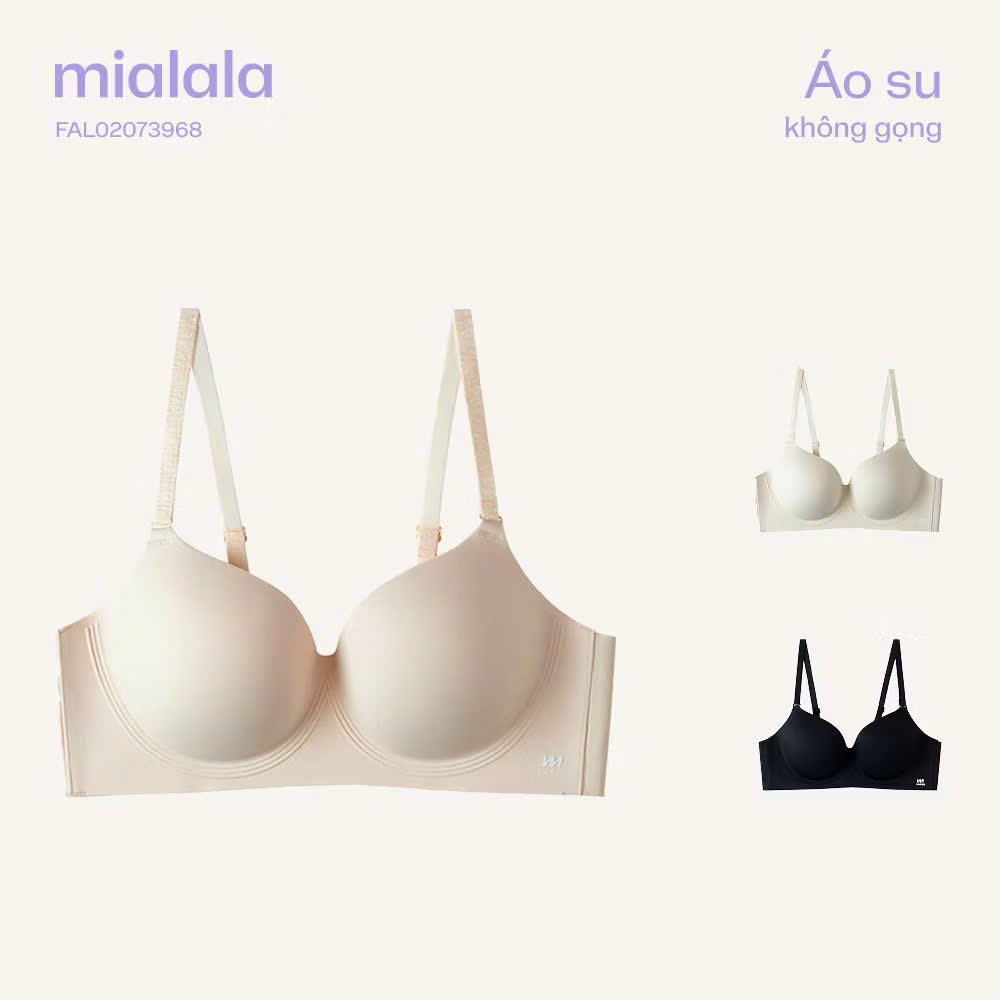 Mialala Áo ngực su siêu nâng đẩy đệm dày 6cm không gọng thoải mái tàng hình 3968 FAL02073968
