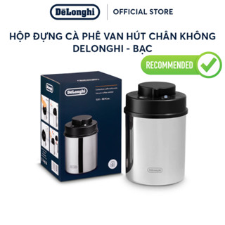  Hộp đựng cà phê van hút chân không DeLonghi - Bạc - Hàng Chính Hãng 