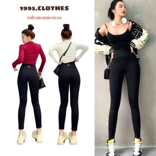 Quần Legging Nữ Nâng Mông Ken Bụng Cạp Chun Co Giãn 4 Chiều Ống Bó Tôn Dáng Chất Liệu Umi