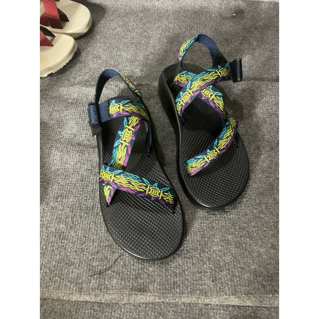 Giầy sandal chaco ( 38 - 43 ) Màu dây thổ cẩm tím xanh