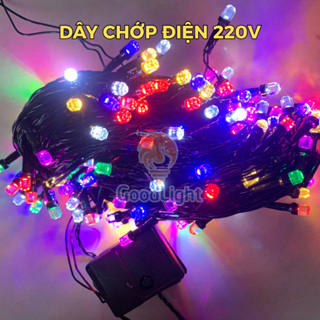  Dây đèn led trang trí 36~39M điện 220V chớp nhiều màu trang trí noel,lễ,tết ngoài trời 