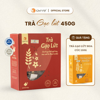   KOC_MUA 1 TẶNG 1  Mua 1 hộp Trà gạo lứt Quê Việt 450g  30 túi x 15g  - Tặng 1 trà gạo lứt hoa cúc 150g  10 túi  x 15g  
