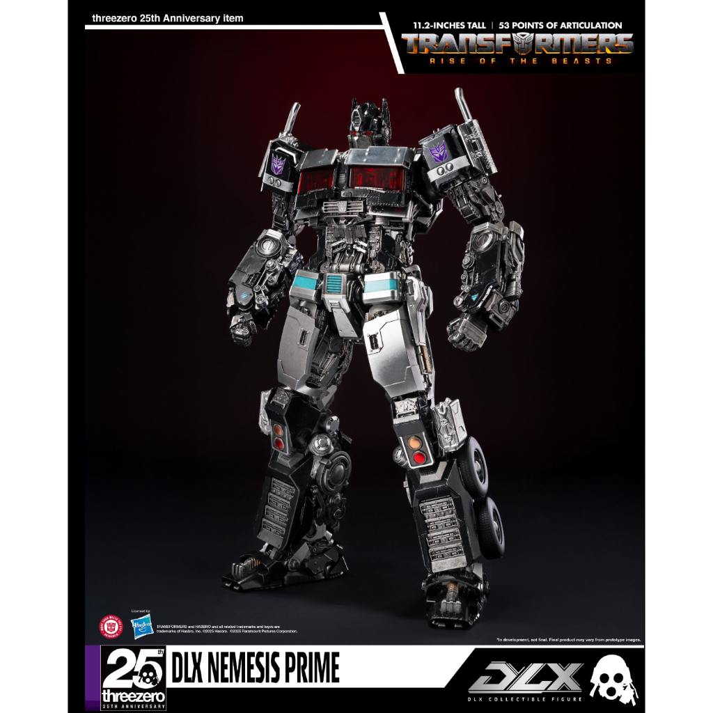 Mô Hình Transformers - Rise of the Beasts - DLX Nemesis Prime ROTB - ThreeZero [Hàng New]