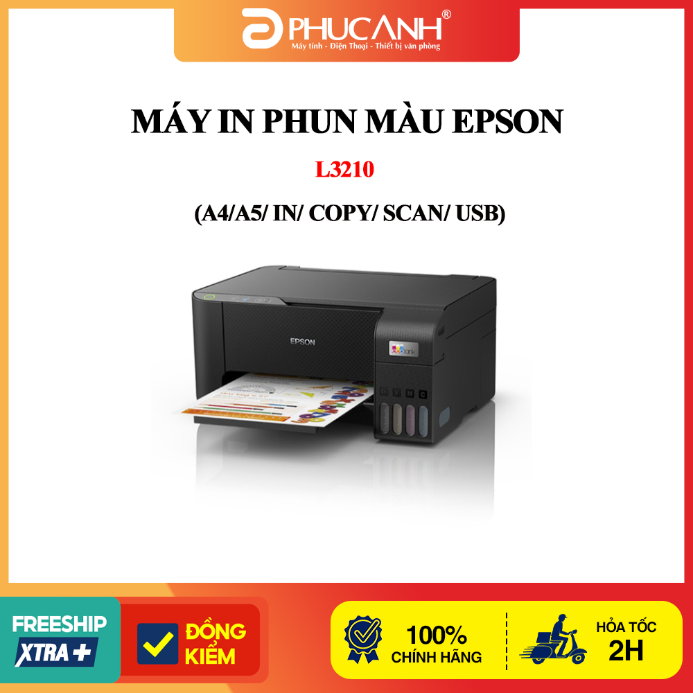 Máy in phun màu Epson L3250 (A4/A5/ In/ Copy/ Scan/ USB/ WIFI)