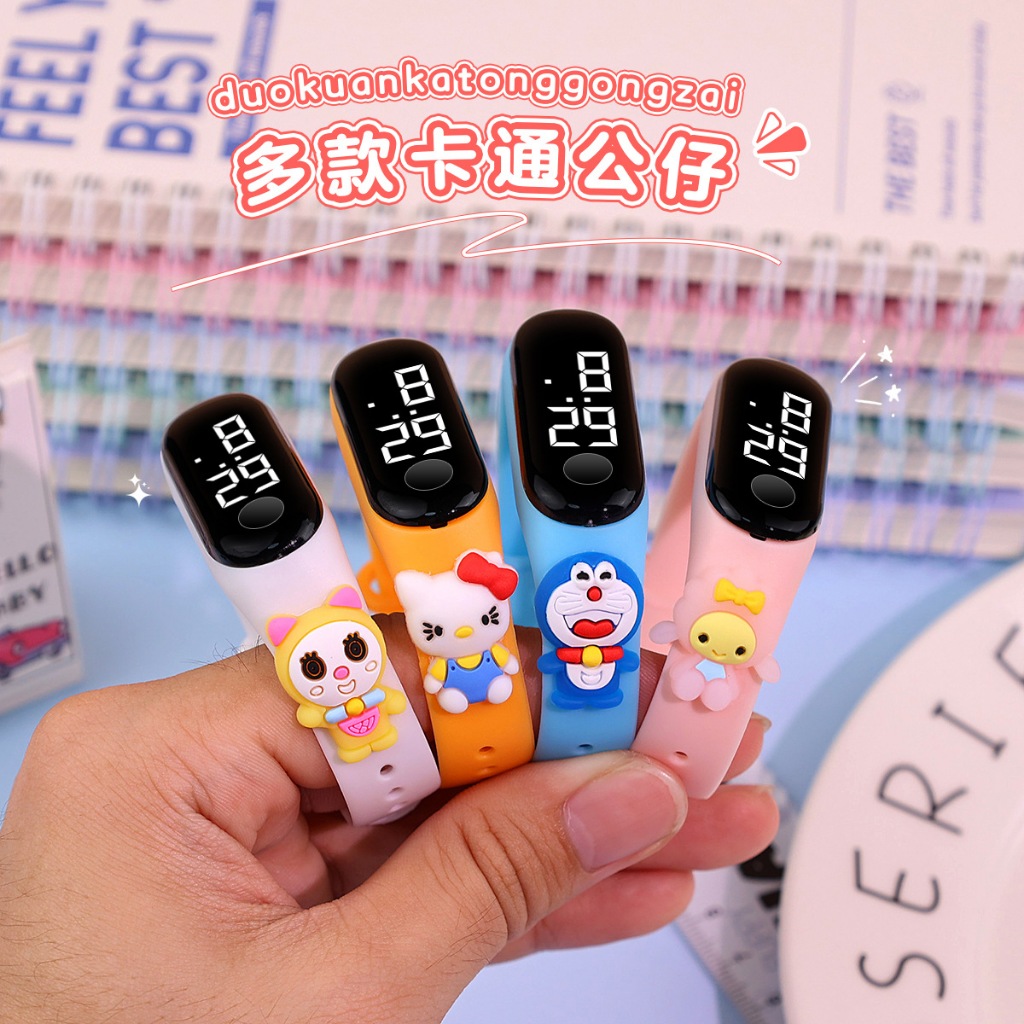 Đồng Hồ Điện Tử LED Hoạt Hình Dành Cho Trẻ Em, Đồng Hồ Đeo Tay Điện Tử Thích Hợp Dùng Làm Quà Cho Bé