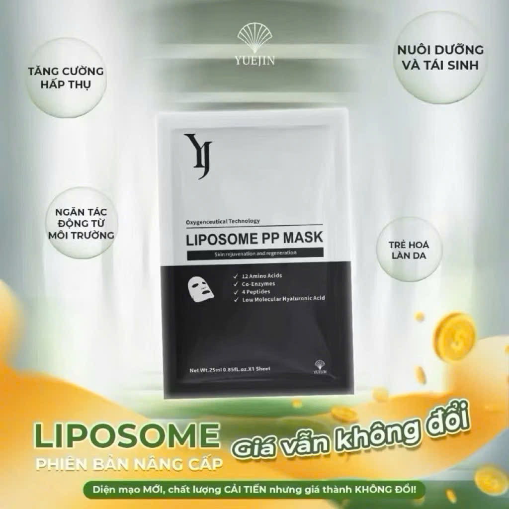 [Nạ đen] Combo 10-20 mặt nạ Yuejin Liposome  Mask 25ml- Mặt nạ Yuejin Liposome PP Mask Mặt nạ đen si