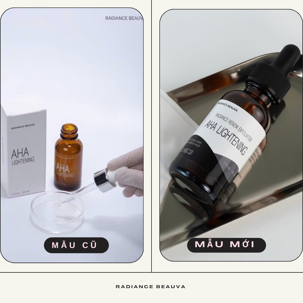 Serum Làm Sáng Da Tẩy Da Chết AHA Radiance Beauva AHA Lightening