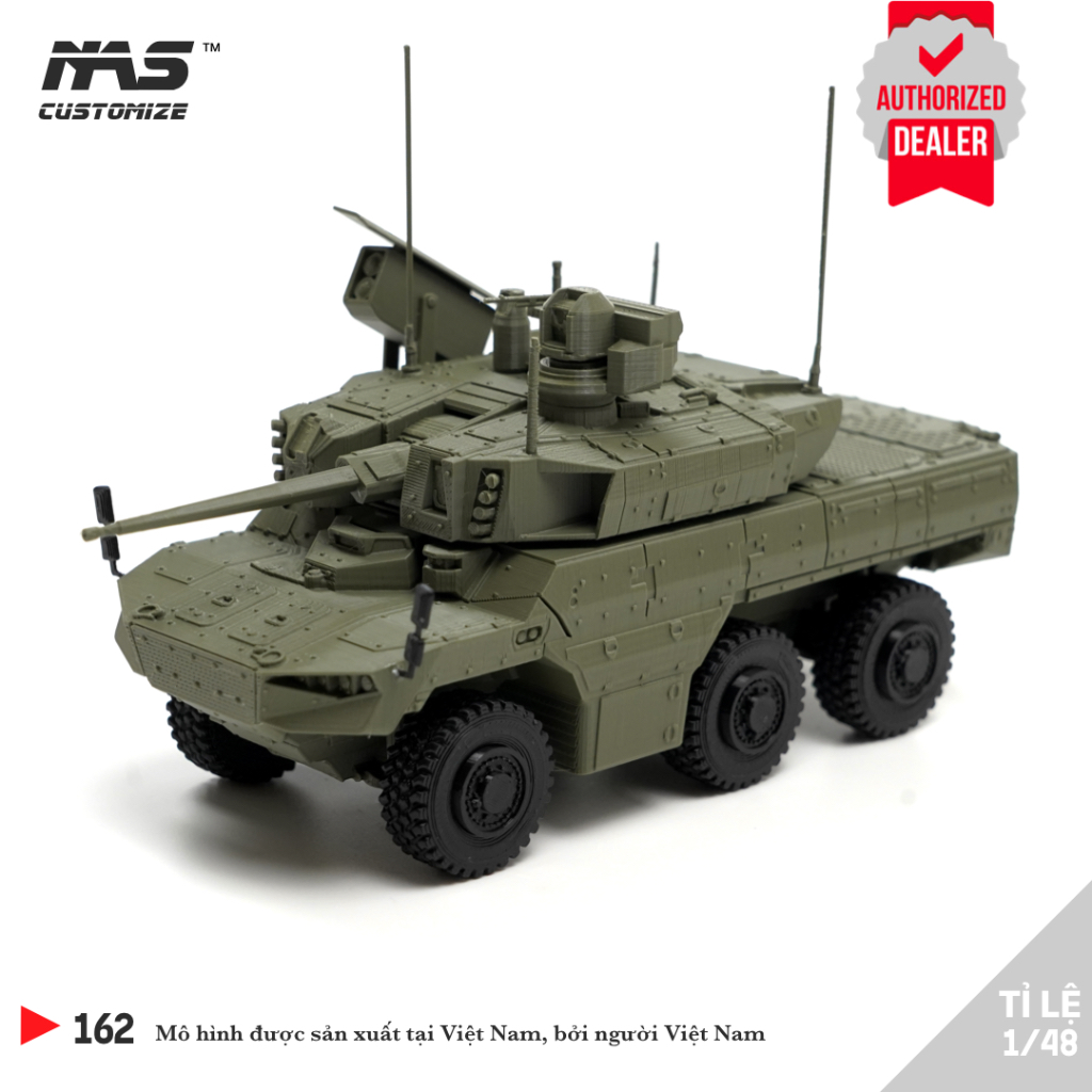 [NAS] Mô hình xe chiến đấu Pháp Jaguar EBRC tỉ lệ 1/48, Mô hình quân sự xe chiến đấu bộ binh Jaguar.