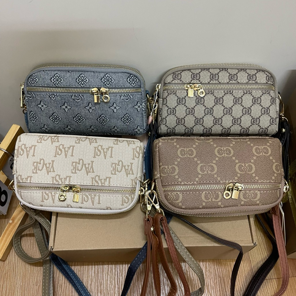 Túi xách nữ dáng nhỏ 3661 dây đeo chéo và dây ngắn cầm tay