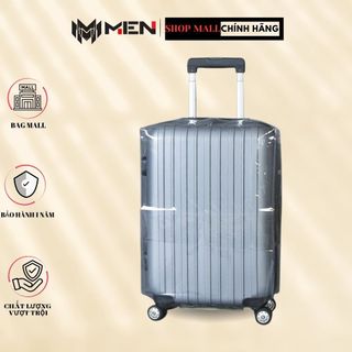 Trùm phủ vali màu trắng trong không viền đa dạng kích thước siêu bền [NHÀ SẢN XUẤT]