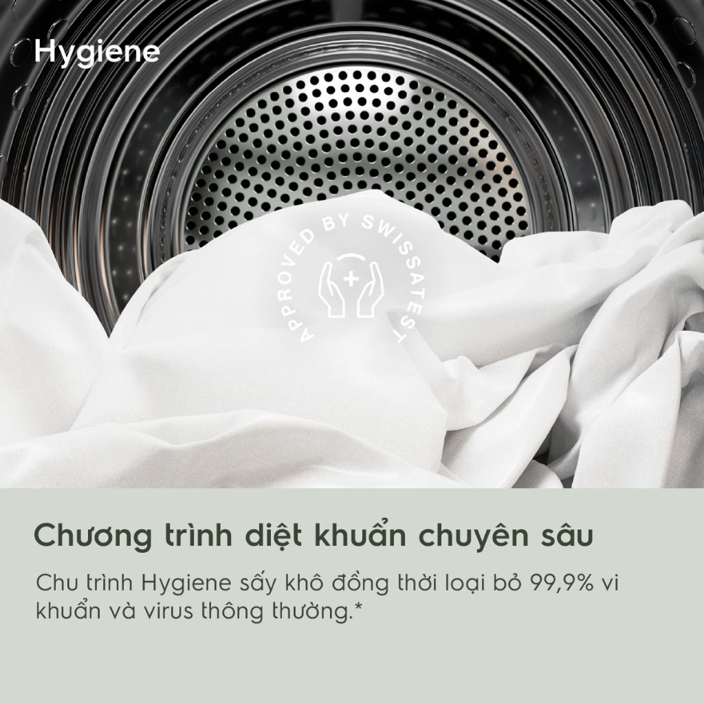 Free giao lắp - Máy sấy thông hơi 9KG Electrolux EDV904H3WC - sấy đảo chiều chống nhăn, diệt khuẩn, bền màu | BigBuy360 - bigbuy360.vn