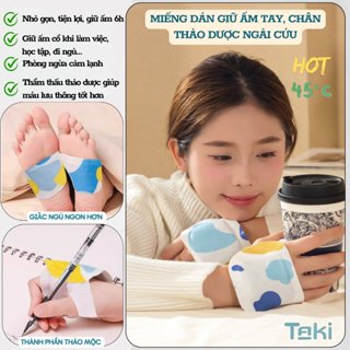 Combo 60 Miếng Dán Giữ Nhiệt Mùa Đông Ngải Cứu Cho Chân Tay Giữ ẤmTự Nóng 6h Giúp Ngủ Ngon