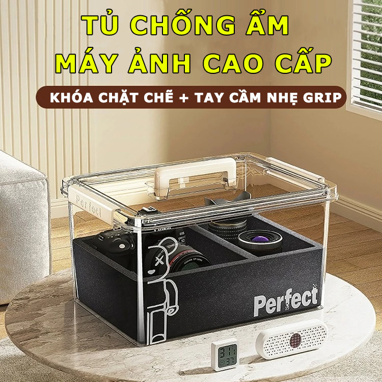 Tủ Chống Ẩm Máy Ảnh Cao Cấp