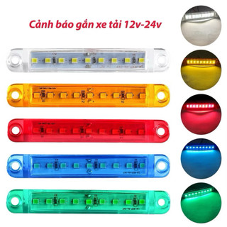 Đèn LED cảnh báo gắn phía sau xe hơi 12V/24V 9 bóng chuyên dụng.