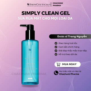   hàng công ty  Sữa rửa mặt skinceuticals simply clean gel 195ml  Pháp  
