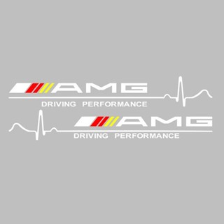 Tem dán cửa xe ô tô AMG đen