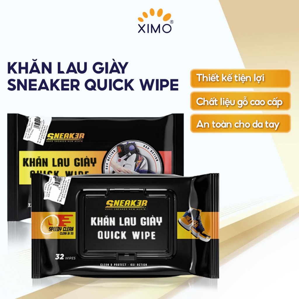 Khăn lau sạch giày nhanh siêu tốc SNEAK3R QUICK WIPES
