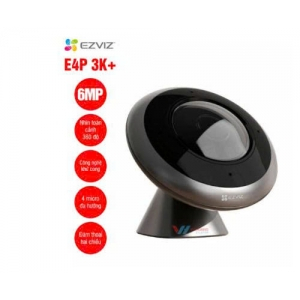 Camera IP Wifi EZVIZ CS-E4P 3K+ 6MP (Ống kính mắt cá 360°,4 micro đa hướng, đàm thoại rõ ràng,Có Ngu