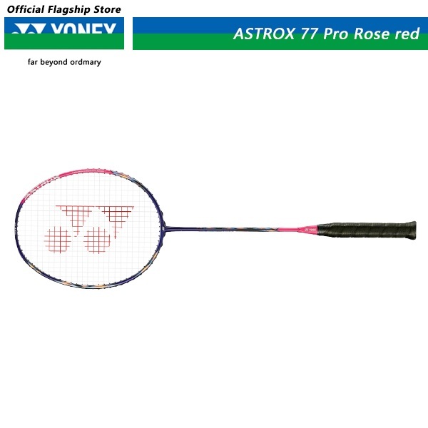 Vợt cầu lông AASTROX 77 Pro Rose Red Racket shuttles carbon Lực-kéo lưới 11KG-13KG cho nam vànữ
