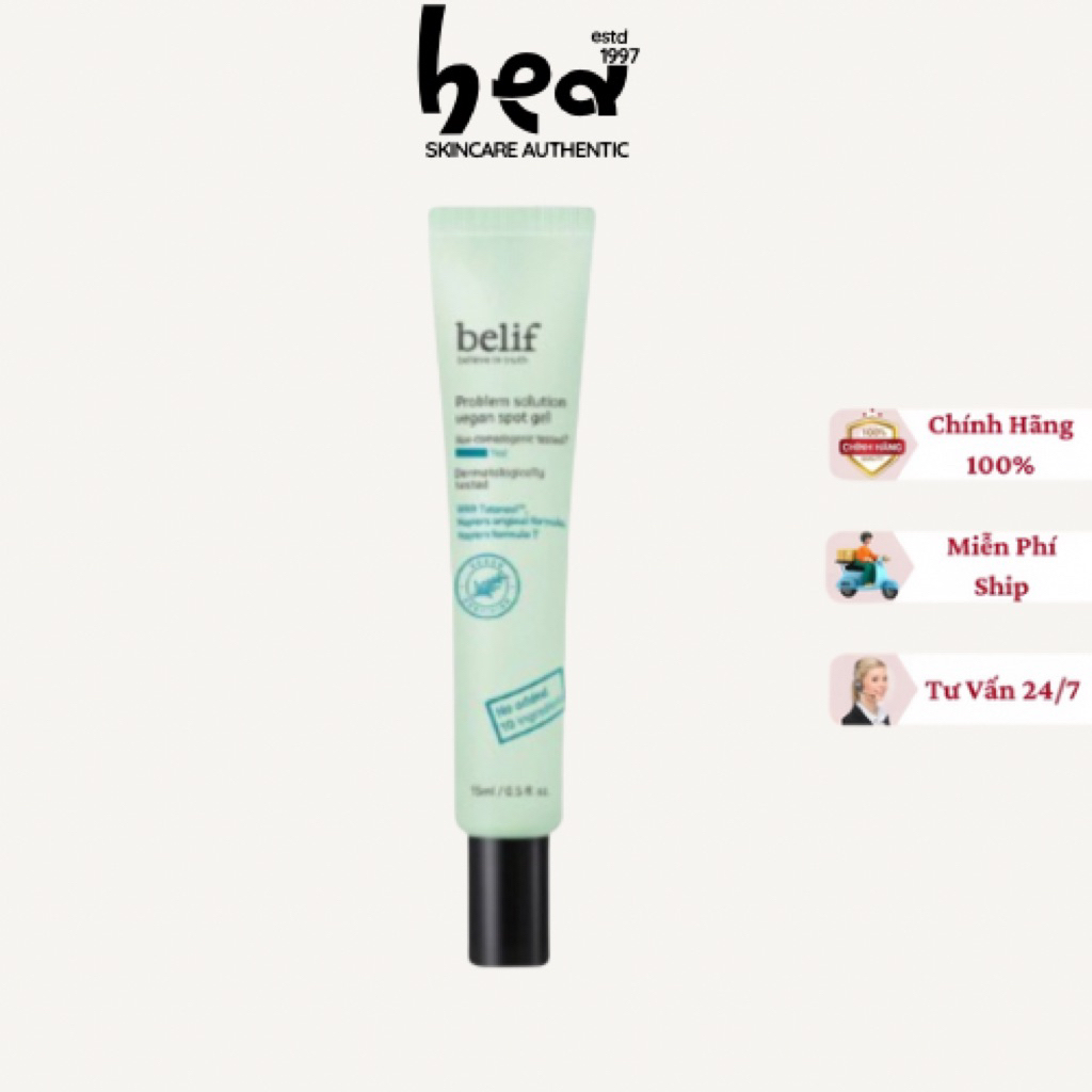 [Chính Hãng] Chấm mụn Belif Problem Solution Vegan Spot Gel Điều Tiết Bã Nhờn Cho Da