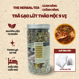Trà Gạo Lứt Thảo Mộc 9 Vị The Herbal Tea - Thanh Lọc Cơ Thể, Giải Nhiệt, Đẹp Da, Healthy - Hũ 200/500g - Trà Tết
