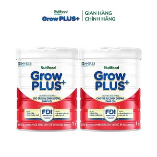 (HSD T10-2027) (Kèm Quà) Sữa Bột Grow PLUS+ Suy Dinh Dưỡng 1+ Và Thấp Còi 850g Đỏ.