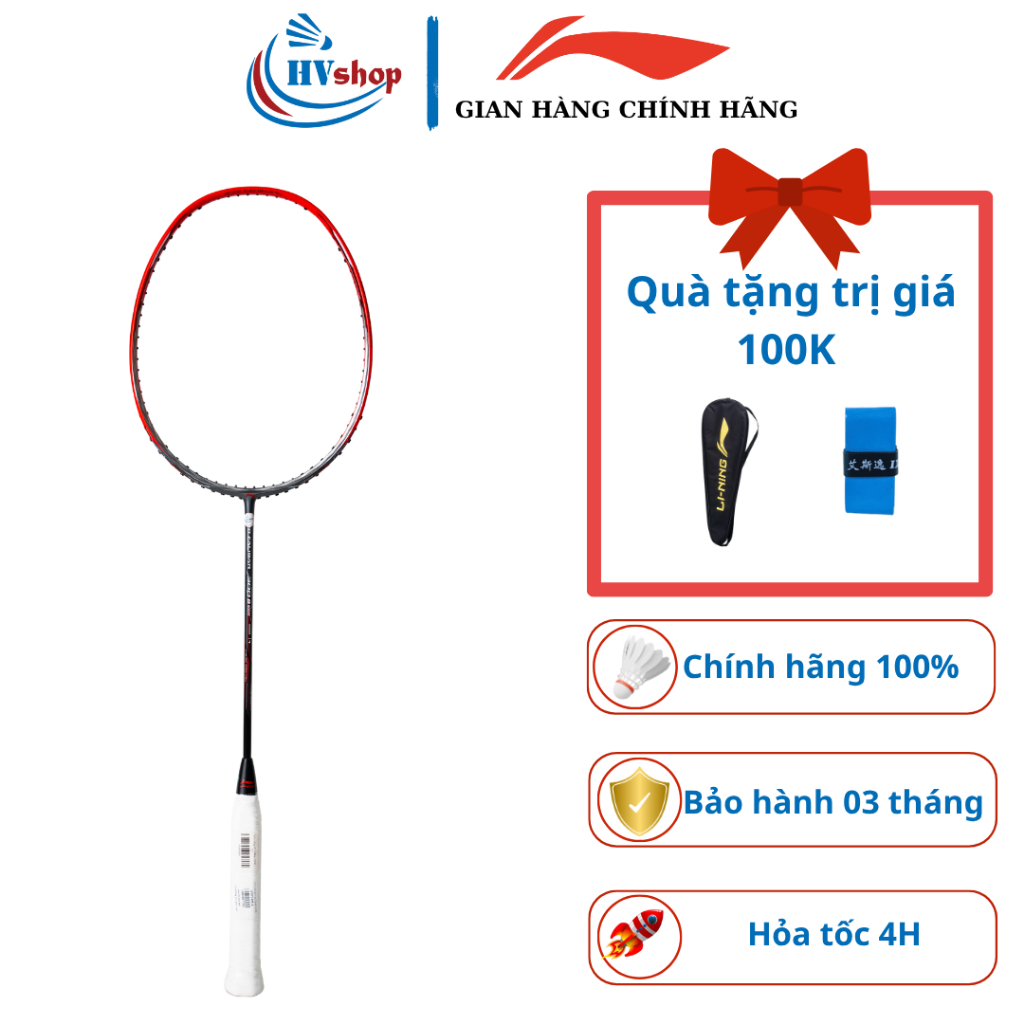 Vợt cầu lông Lining Calibar 300B chính hãng, tấn công mạnh mẽ tặng bao đơn và quấn cán - HVShop
