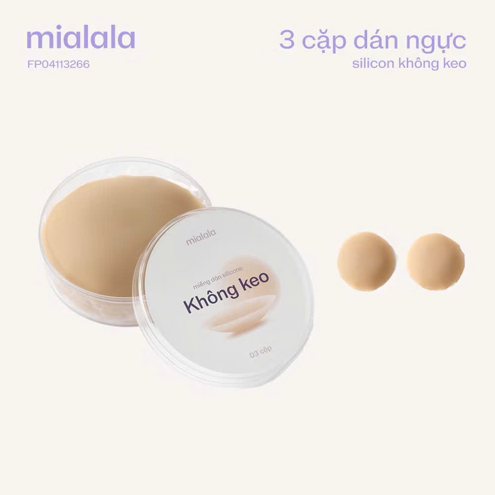 Combo 3 cặp miếng dán ngực sillicon không keo siêu mỏng MIALALA 3266 FP04113266