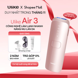   KOL  Máy triệt lông Ulike Air 3 công nghệ làm mát Ice Cooling IPL Sapphire Hồng 