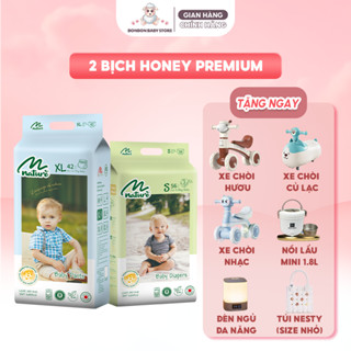   CÓ QUÀ  COMBO 2 Bịch Tã Bỉm Momo Nature Mềm Mại Chống Hăm,Thấm Hút Tốt 