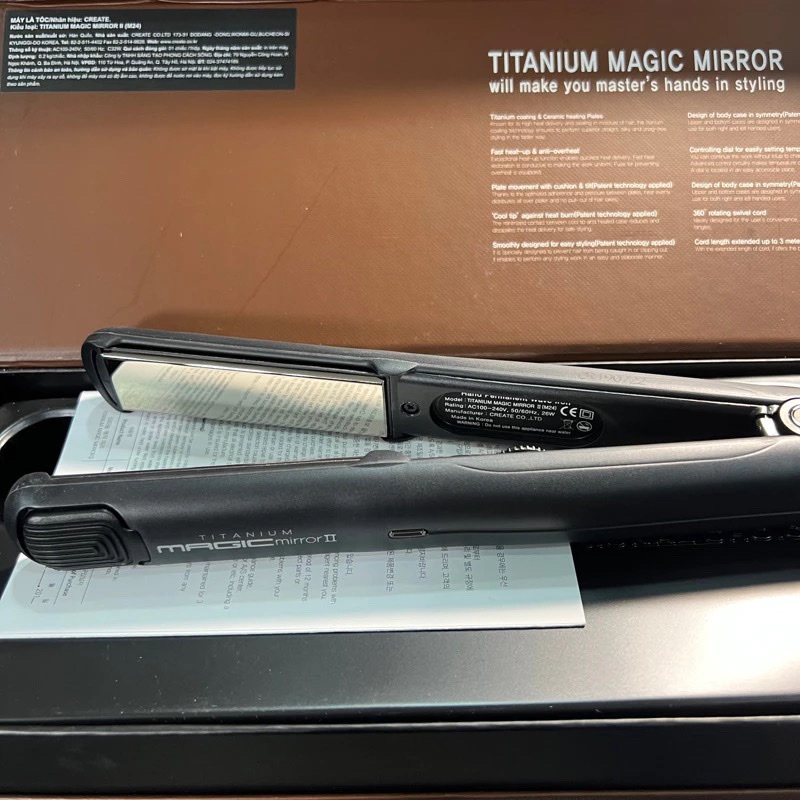 Máy Kẹp Duỗi Cao Cấp CREATE TITANIUM MAGIC MIRROR II