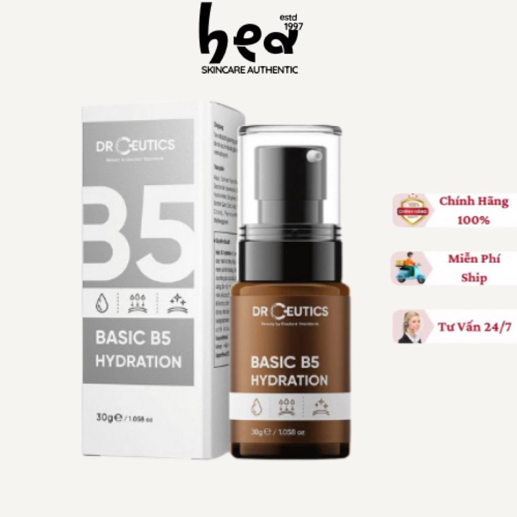 [Chính Hãng] Serum B5 DrCeutics Basic Tinh chất B5 Hydration Tăng Cường Độ Ẩm Và Phục Hồi Da 30g