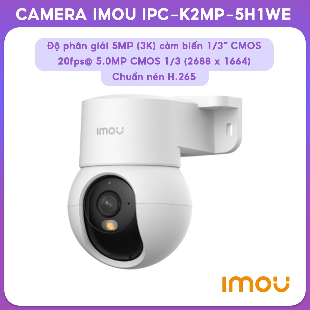 Camera IMOU ngoài trời IPC-K2MP-5H1WE chế độ ngày đêm, chống ngược ánh sáng. Bảo Hành Chính Hãng