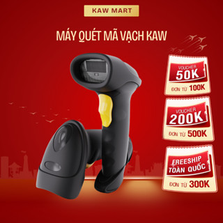  Máy bắn mã vạch Kaw 2D - Hàng Chính Hãng Không Dây Bluetooth 5.0 quét mã vạch đa tia bảo hành chính hãng 