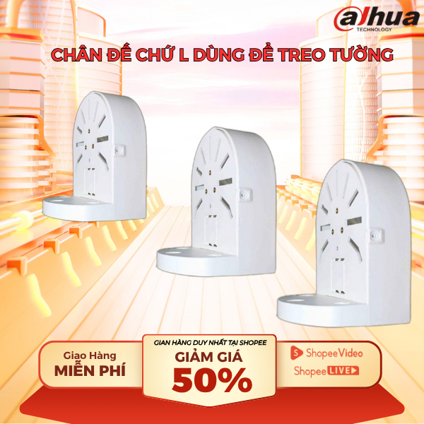 Chân đế chữ L Treo tường cho Camera Dahua Trong nhà , Nhựa ABS bền bỉ