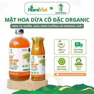 Mật hoa dừa cô đặc organic Sokfarm ổn định đường huyết, giàu dinh dưỡng và khoáng chất tự nhiên