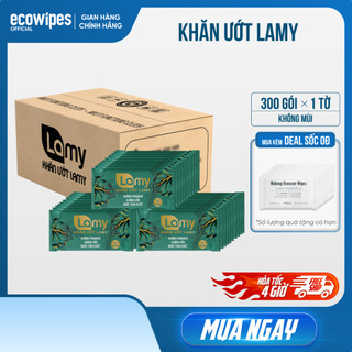  Thùng 100 300 cái khăn lạnh cao cấp Lamy 1 tờ Hương Tự Nhiên dùng đãi tiệc nhà hàng 