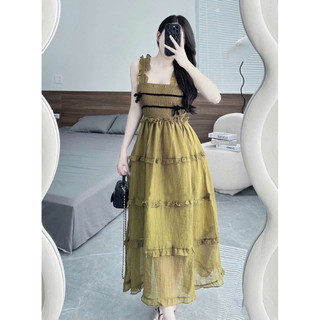 Đầm đi biển 2 dây TRIPBLE T DRESS siêu xinh mặc tôn dáng - Free size